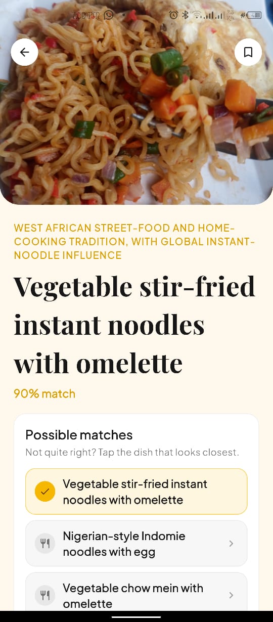 Noodles in ChowZam on Pixel 9